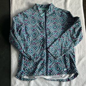 Vineyard Vines jacket girls size XL 16
Multi colored. Pink, blue, navy